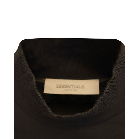 Fear of God Essentials Long-Sleeve Logo Dress in Olive Green Cotton - Picture 3 of 3